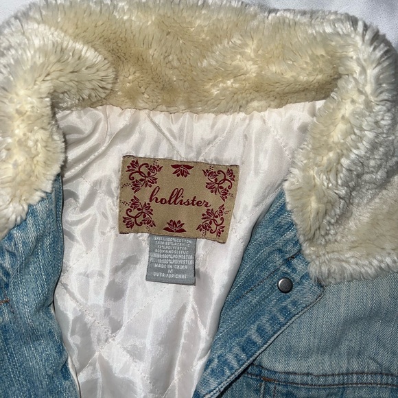 Hollister Middi Jean Sherpa collar jacket - Picture 2 of 5